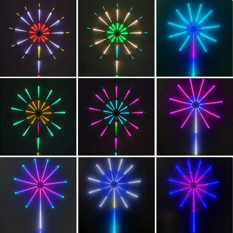 LUCES LED DE FUEGOS ARTIFICIALES RGB