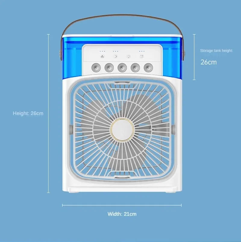 VENTILADOR PORTATIL HUMIDIFICADOR